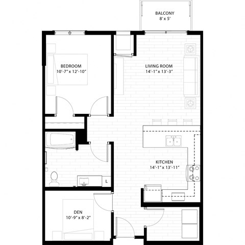 the floor plan of theoblox apartments